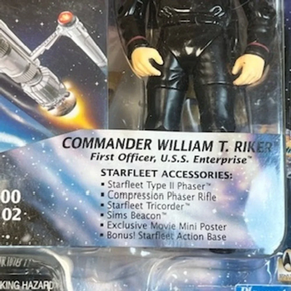 Star Trek First Contact William T Riker Playmates Figure‎ 16102 1996 NEW